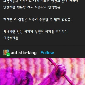 4 침팬지를 인간처럼 만드는 실험이 실패한 이유.jpg